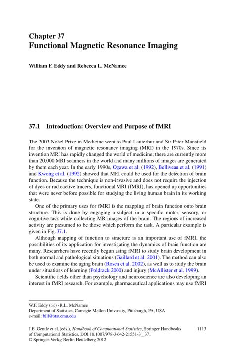 (PDF) Functional Magnetic Resonance Imaging