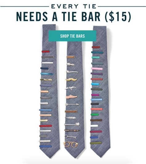 The Perfect Classic Colored Metallic And Novelty Tie Bars For Your