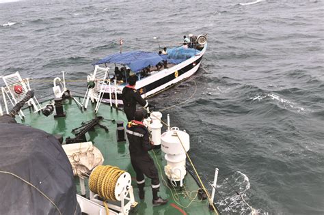 Coast Guard Rescues 6 Fishermen From Distressed Boat Off Gulf Of Mannar