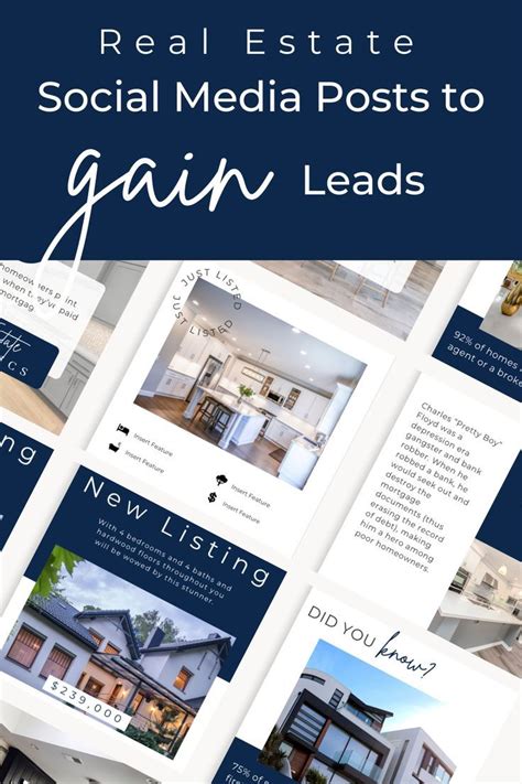 Real Estate Agent Social Media Templates Bundle Real Estate Marketing