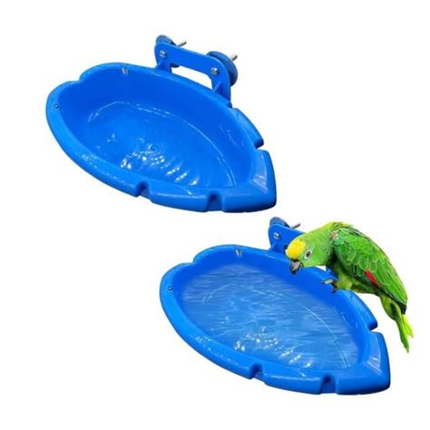 Pcs Oiseau Baignoire Bo Te De Bain Pour Oiseaux Bol De Baignoire