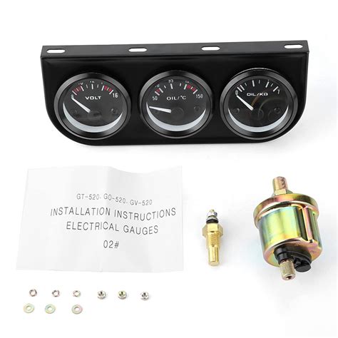 Amazon Triple Gauge Kit 3 In 1 Triple Gauge Kit 12V Universal