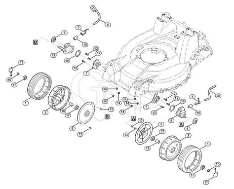 Genuine Stihl Rm Gs D Front Height Adjustment Front Wheel Ghs