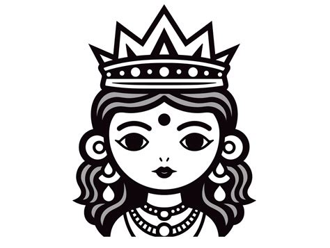 Delightful Navratri Coloring Sheet - Coloring Page