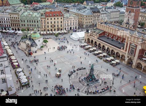 Main Market Square Rynek Glowny from St Mary s Basilica Kraków