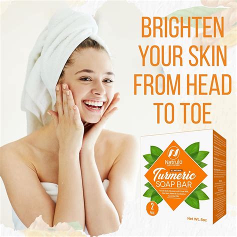 Buy Turmeric Soap Bar for Face & Body - All Natural Brightening ...