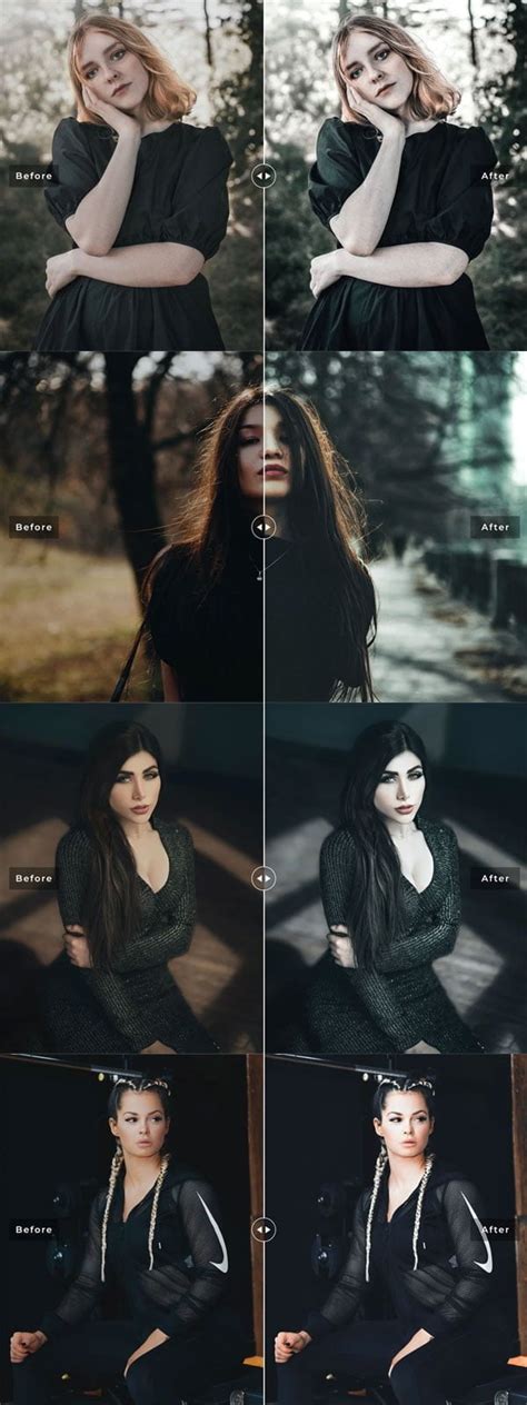 Eerie Black Pro Lightroom Presets FreeGFX4u