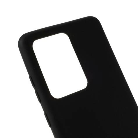 Силиконовый Tpu чехол Deexe Matte Case для Samsung Galaxy S20 Ultra G988 Black 315055b