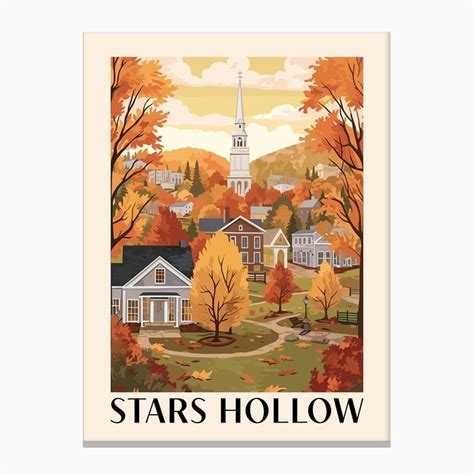 Stars Hollow Gilmore Girls Poster Canvas Print | Posters art prints ...