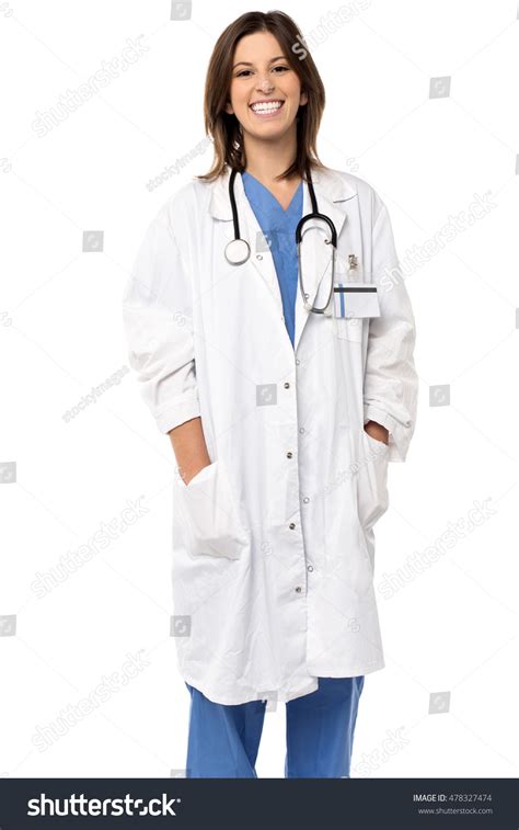 Cheerful Relaxed Female Doctor Uniform Full Stock Photo 478327474 | Shutterstock