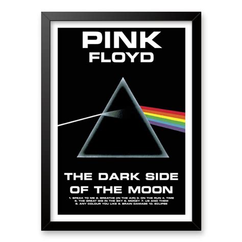 Quadro E Poster Pink Floyd The Dark Side Of The Moon Quadrorama