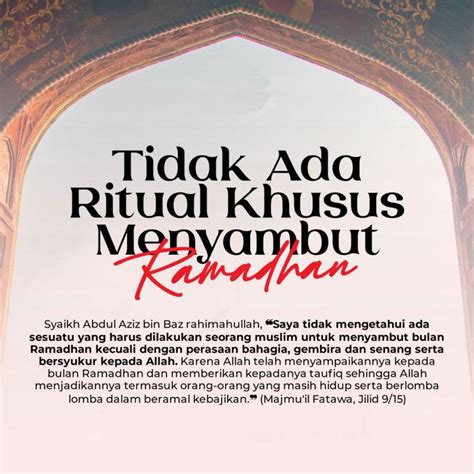 Adakah Ritual Khusus Dalam Menyambut Kedatangan