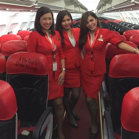 【マレーシア】エアアジア客室乗務員air Asia Cabin Crew【malaysia】 Sexy Stewardess