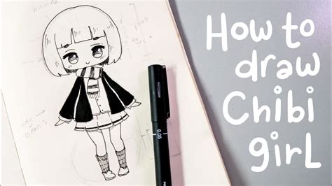 How To Draw A Chibi Girl Slow Tutorial Youtube