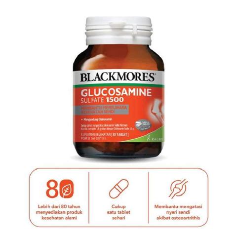 Jual Blackmores Glucosamine Sulfate 1500 Isi 30 Kapsul Di Seller