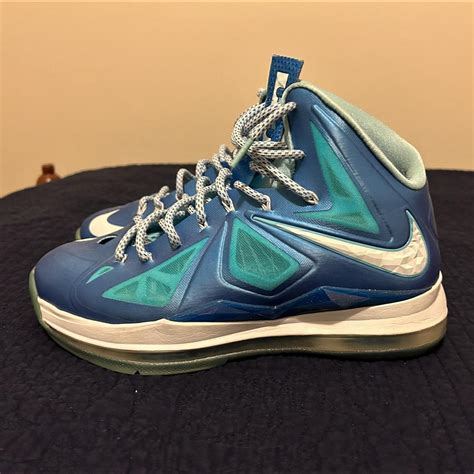 Nike Lebron X 10 Blue Diamond / Windchill Sz... - Depop