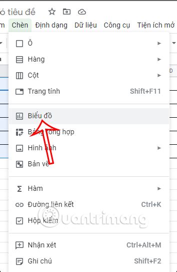 Cách tạo biểu đồ thanh ngang trong Google Sheets QuanTriMang