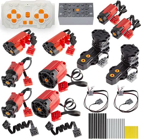 TEESE 46pcs Technic-Motor Set with Red-Burst-Monster-Motor, Remote ...