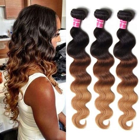 Julia Hair Human Ombre Body Wave Brazilian Hair 3 Bundles Weave Three