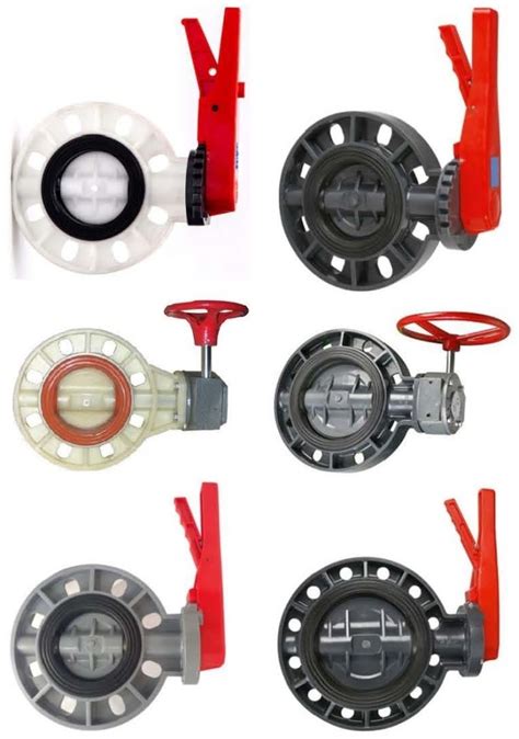 High Quality Plastic Pp Worm Gear Wafer Type Water Butterfly Valve Upvc