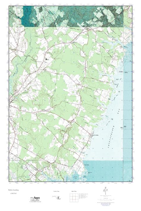 Mytopo Public Landing Maryland Usgs Quad Topo Map