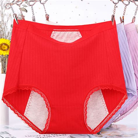 Period Underwear For Women Plus Size High Waisted Period Panties Soft