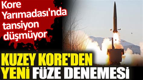 İki balistik füze Kuzey Kore tarafından fırlatıldı