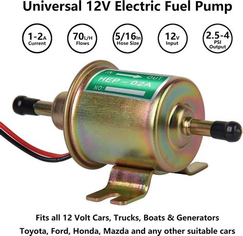 Buy Electric Fuel Pump Inline Fuel Transfer Pump 12v Universal Low Pressure Gas Diesel Fuel Pump