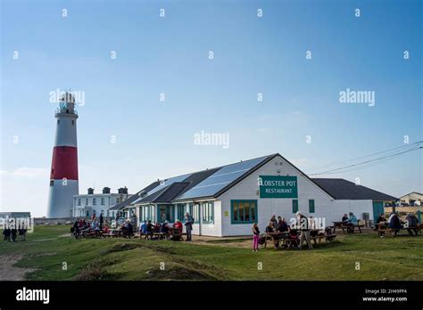 The Lighthouse At Portland Bill And The Lobster Pot Cafe And Restaurant