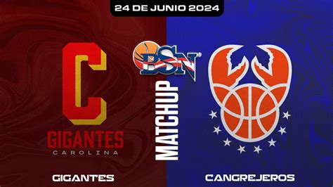 Gigantes De Carolina Vs Cangrejeros De Santurce Bsn Youtube