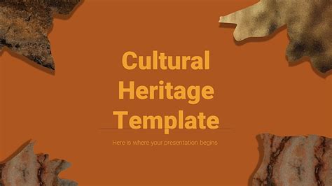 Cultural Heritage Brown Template Google Slide And Powerpoint Template