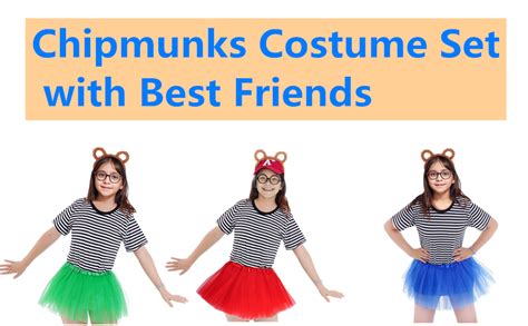 Amazon Yolyoo Pieces Chipmunks Costumes Set Include Chipmunk