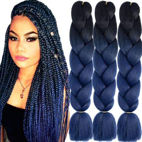 Buy TENGSHUO FLY 3 Packs 24 Inch Braiding Hair Ombre Jumbo Braiding