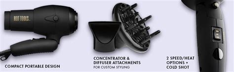 Amazon Hot Tools Pro Signature W Folding Handle Hair Dryer Compact Perfect For