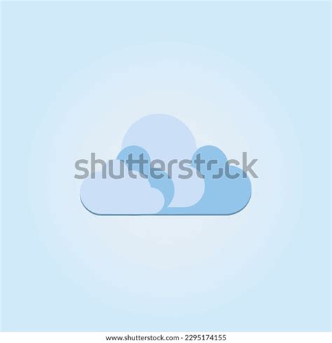 Cartoon Blue Cloud Isolated Transparent Background Stock Vector ...