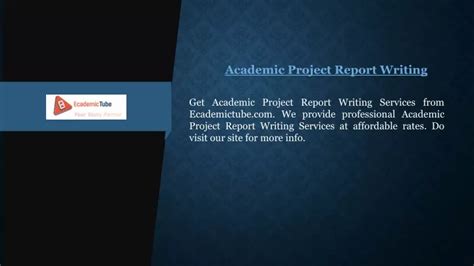 Ppt Academic Project Report Writing Powerpoint