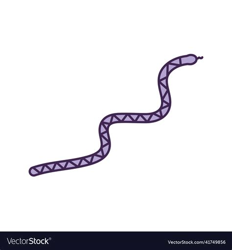 Purple Snake Design Royalty Free Vector Image Vectorstock