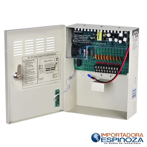 Fuente De Poder Centralizada Caja Metalica Ptc Power Supply Cctv V A