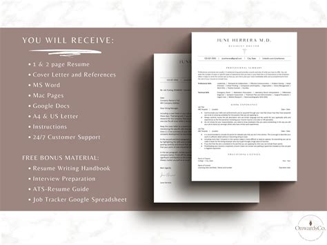 Resume for Doctors CV Template Google Docs Medical Resume Physicians