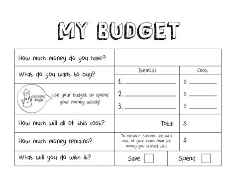 Printable Budgeting Sheets - King Printables