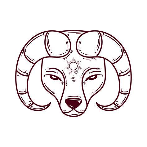 Aries Zodiac Sign 13815511 Vector Art At Vecteezy