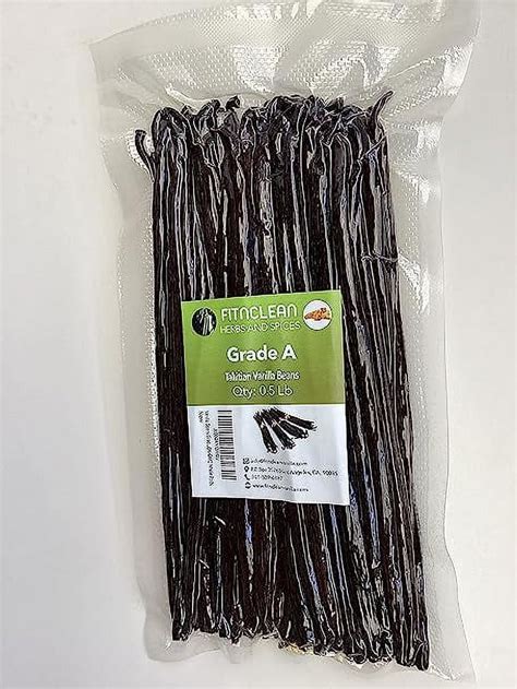 Tahitian Vanilla Beans Grade A 6 7 Bulk 1 2Lb For Extract Cooking