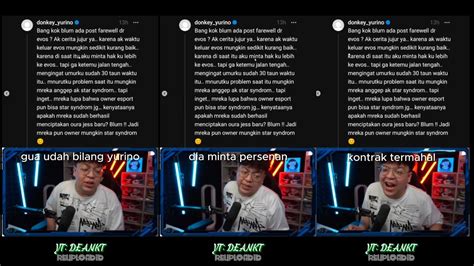 KLARIFIKASI MAS DEAN KENAPA YURINO GA FAREWELL DARI EVOS YouTube