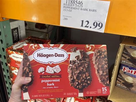 Haagen Dazs Peppermint Bark Ice Cream Bars Are Back At Costco For A