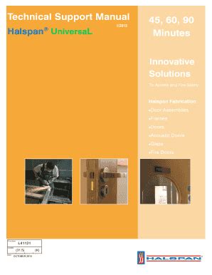 Halspan Technical Manual Complete With Ease Airslate Signnow