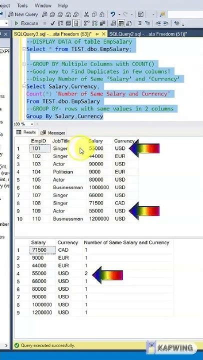 Sql Group By Multiple Columns With Count Youtube