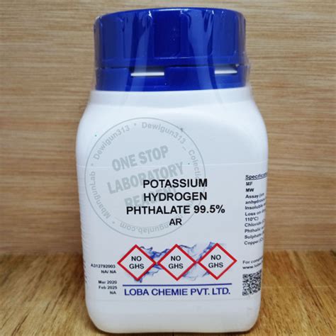 Jual Potassium Hydrogen Phthalate AR 99 5 Kalium Hydrogen Phthalate