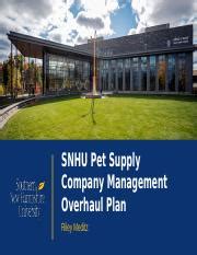 Bus Presentation Project One Pptx Snhu Pet Supply Company