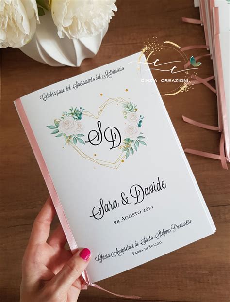 Libretti Messa Matrimonio Con Fiori Cinzia Creazioni