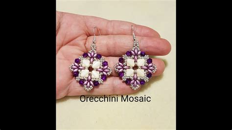 Tutorial Orecchini Mosaic DIY Earrings Tutorial Mosaico Orecchini Con